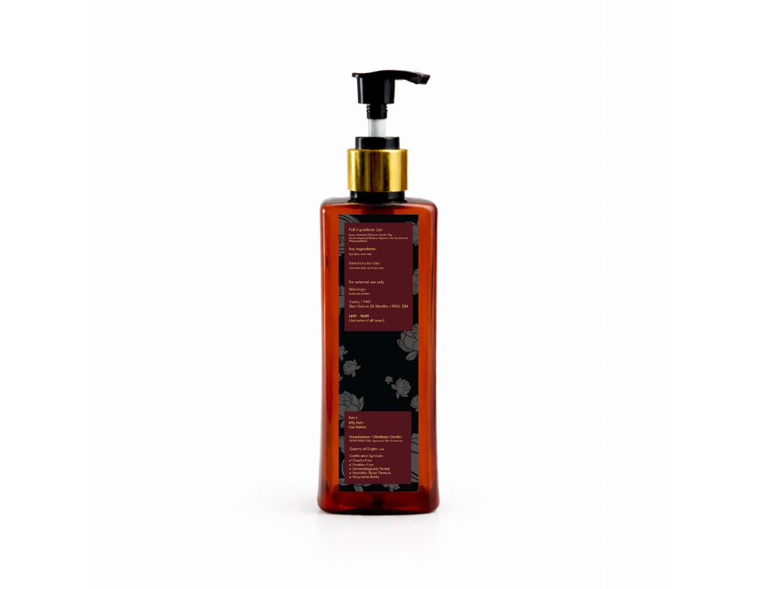 Charcoal & Clay Detox Face Wash