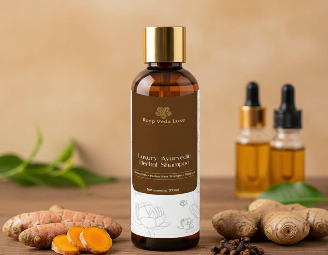 Luxury Ayurvedic Herbal Shampoo | Roop Veda Luxe