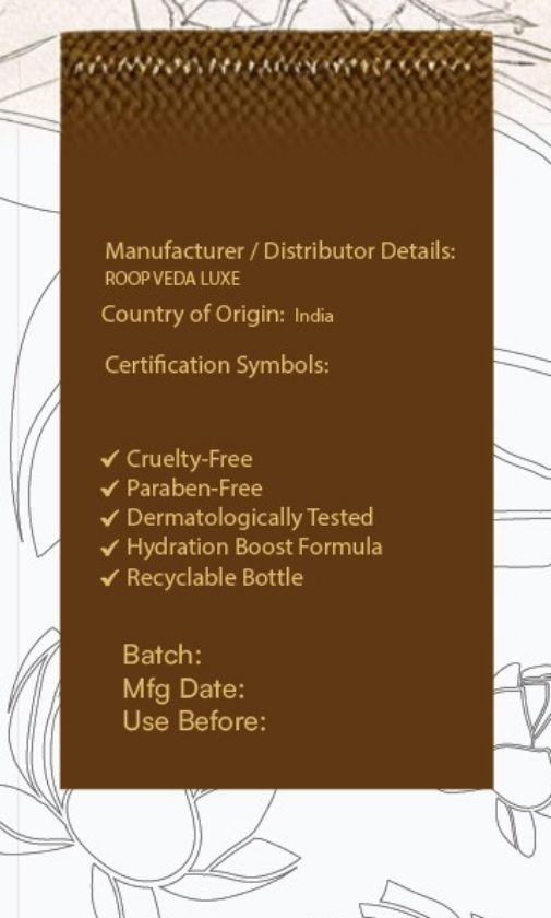 Hair Perfume Hydrating Mist | Roop Veda Luxe