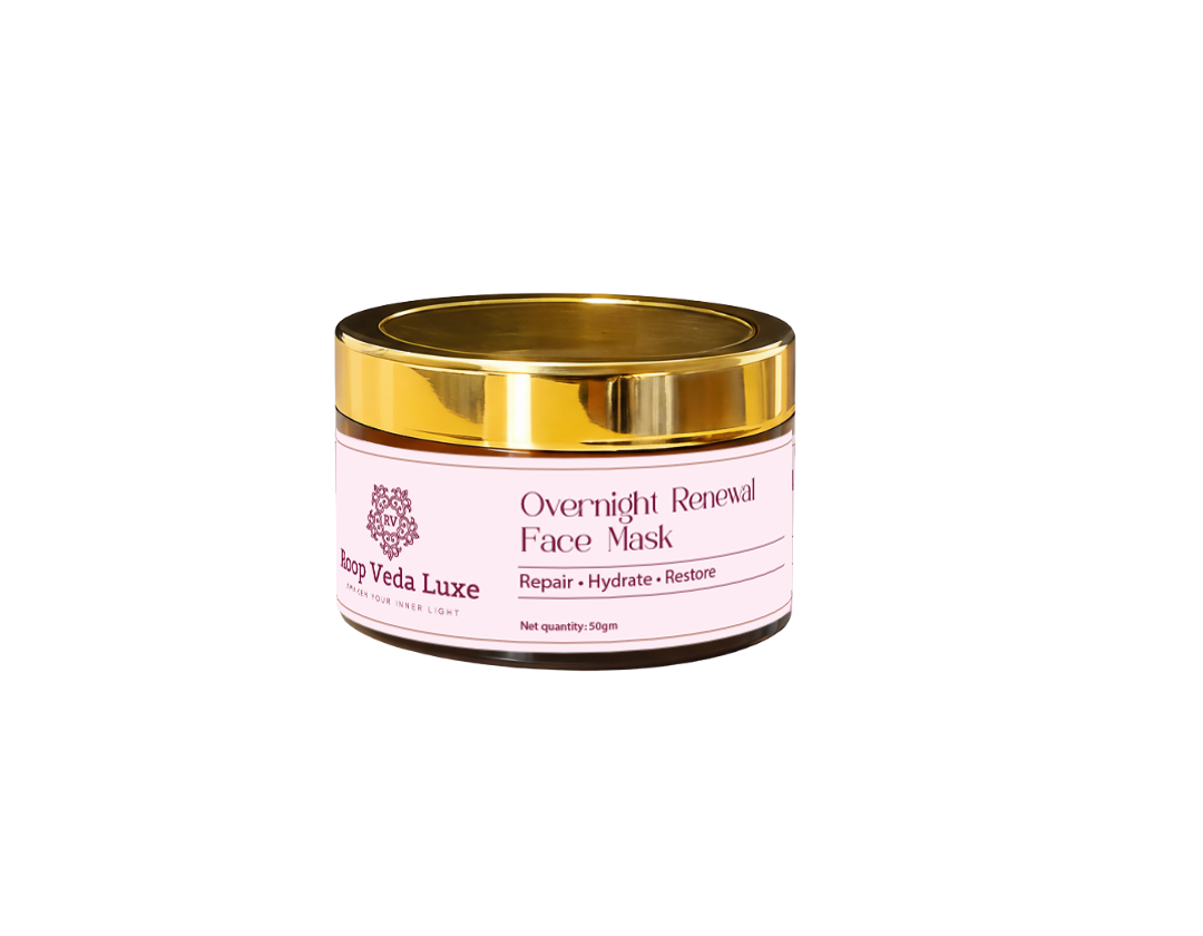 Overnight Renewal Face Mask for Skin Repair | Roop Veda Luxe