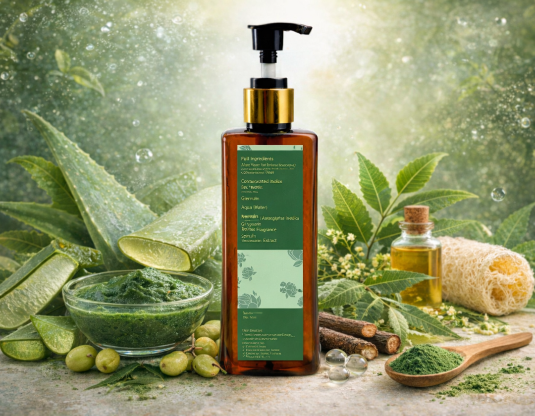 Spirulina Face Wash for Antioxidant Cleanse | Roop Veda Luxe