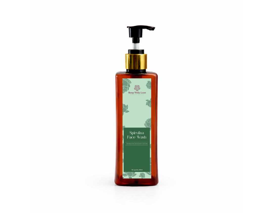 Spirulina Face Wash for Antioxidant Cleanse | Roop Veda Luxe